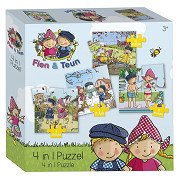 Fien & Teun Puzzle 4in1