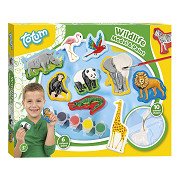 Totum Gipsabdruck und Malerei Wildtiere