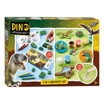 Totum Dino Forever - 2in1 Plaster and Color Creativity Set