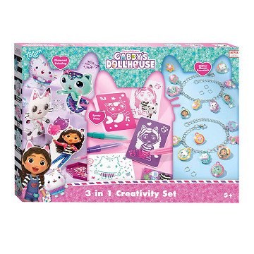 Gabby's Dollhouse – 3-in-1-Kreativ-Bastelset