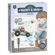 Little Dutch Whiteboard Coloring Set - Jim Vehicles