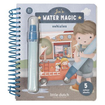 Little Dutch Magisch Waterkleurboek Jim Voertuigen