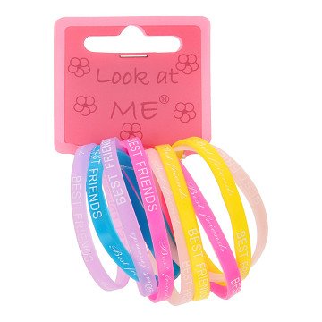 BFF Silicone Armbanden, 10st.