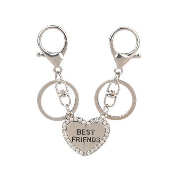 BFF Broken Heart Keychain