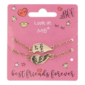 BFF Armband Gebroken Hart, 2st.