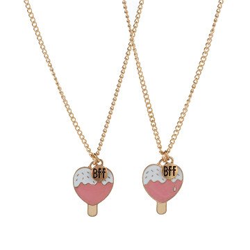 BFF Necklace with Lollipop Ice Cream, 2pcs.