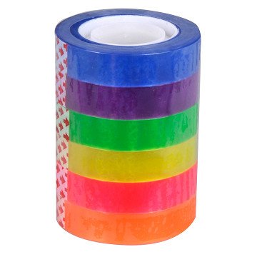 Gekleurd Plakband, 6st.