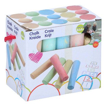 Sidewalk chalk, 15 pcs.