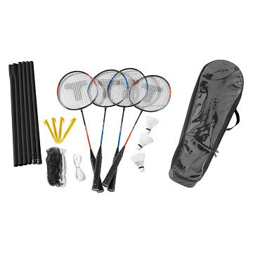 Komplettes Badminton-Set, 4 Spieler