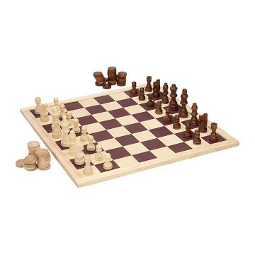 Chess and Checkers set, 2in1