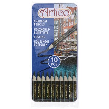 Charcoal pencil, 10 pcs.