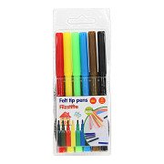 Felt-tip pens, 6 pcs.