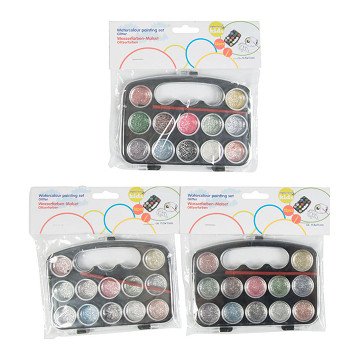 Glitter Paint Set with Brush