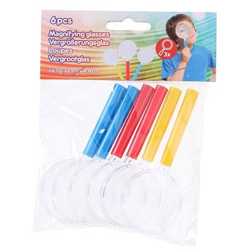 Magnifying glass, 6 pcs.