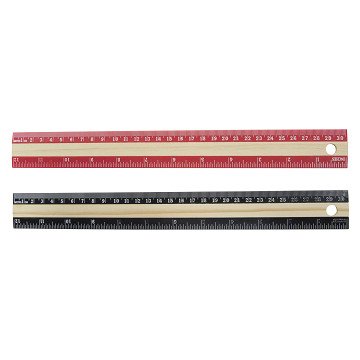 Wooden ruler, 30cm