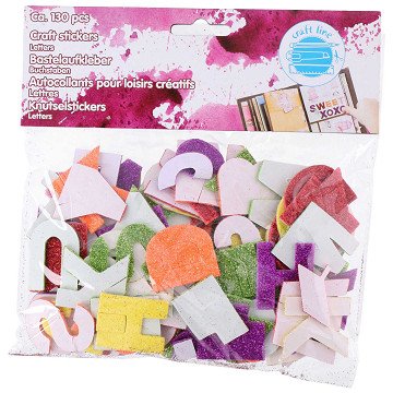 Craft Stickers Alphabet, 130 pcs.