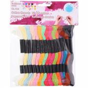 Cotton Craft Threads Embroidery Thread 8mtr, 15pcs.