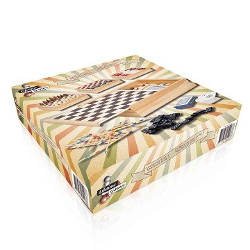 Wooden Game Box, 6 in 1