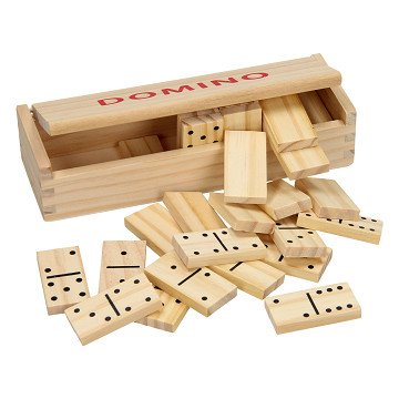 Domino aus natürlichem Holz