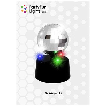 Disco ball with light