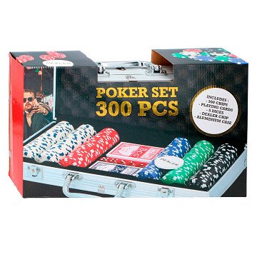 Poker set in case, 300 pcs.