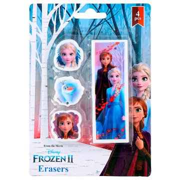 Disney Frozen 2 Radiergummis, 4 Stück.