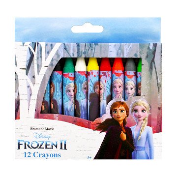 Disney Frozen 2 Wax Crayons, 12pcs.