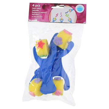 Paint roller with pattern, 4pcs.