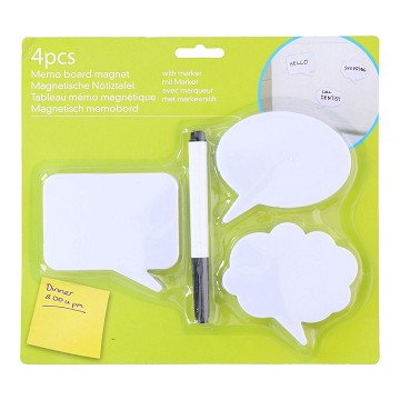 Memo-Magnet-Set mit Stift, 4-tlg.