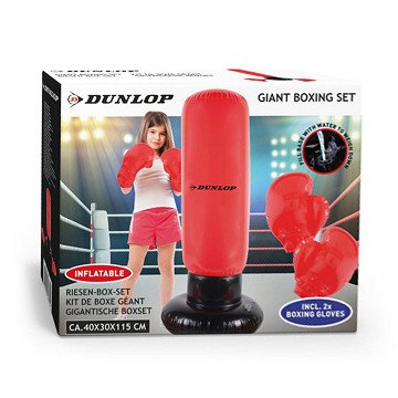 Dunlop Inflatable Boxing Set with Gloves