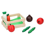 Wooden Box with Vegetables