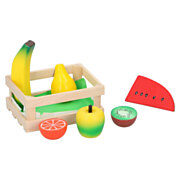 Wooden Box With Fruit