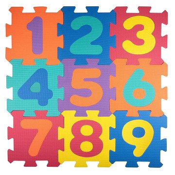 Playmat Foam Numbers, 9 pcs.