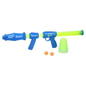 Ball shooter with 15 balls and 6 cups