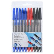 Ballpoint pens Color, 10 pcs.