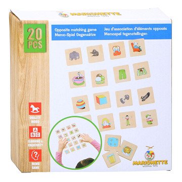 Memo game Opposition Wood, 20 pcs.