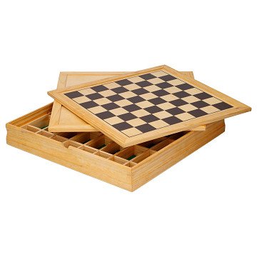 Klassieke Bordspellen Hout 5in1, 88dlg.