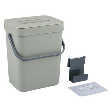 Abfalleimer Küche 3L Grau