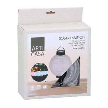 Solar Lantern White, 20cm