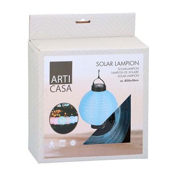 Solarlaterne Blau, 20cm