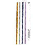 Strohhalme mit Bürste, 7 Stück.