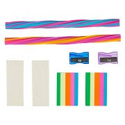 Eraser and Pencil Sharpener Set, 8 pcs.