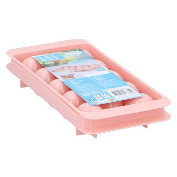 Eiswürfelbehälter mit Deckel, 14 Stk.