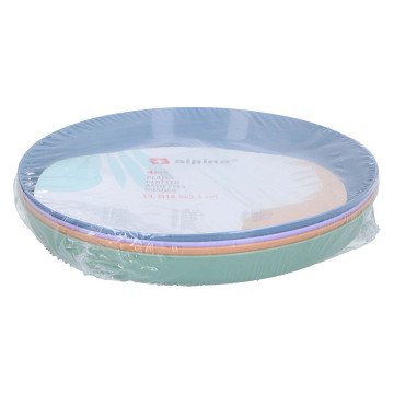 Colored Plates, 4 pcs.