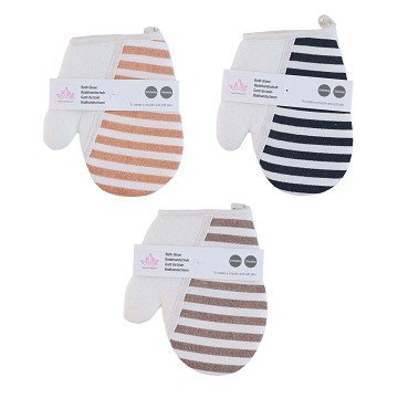 Bath Glove Stripes