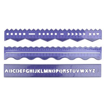 Linialenset Creatief 30cm, 3dlg.