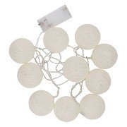 Lichterkette mit 10 LED-Kugeln
