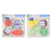 Wooden Cutting Puzzle Vegetables, 9 pcs.