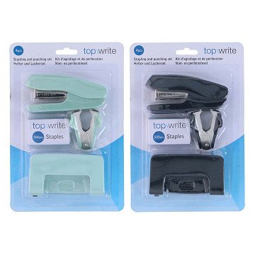 Heft- und Locherset - 4-teilig.