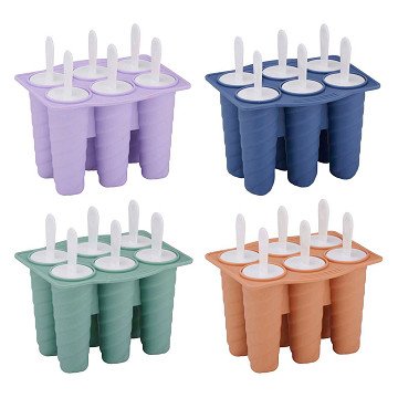 Eisform für 6 Eis am Stiel